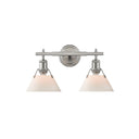Golden Lighting 3306-BA2 2 Light Bath Vanity - Crescent Harbor