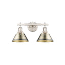 Golden Lighting 3306-BA2 2 Light Bath Vanity - Crescent Harbor