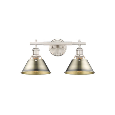 Golden Lighting 3306-BA2 2 Light Bath Vanity - Crescent Harbor