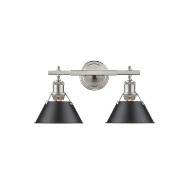 Golden Lighting 3306-BA2 2 Light Bath Vanity - Crescent Harbor