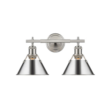 Golden Lighting 3306-BA2 2 Light Bath Vanity - Crescent Harbor