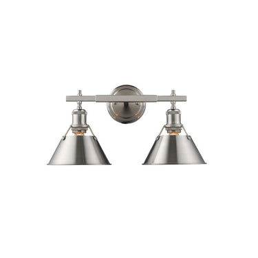 Golden Lighting 3306-BA2 2 Light Bath Vanity - Crescent Harbor