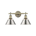 Golden Lighting 3306-BA2 2 Light Bath Vanity - Crescent Harbor
