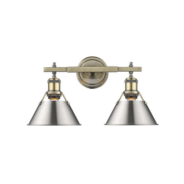 Golden Lighting 3306-BA2 2 Light Bath Vanity - Crescent Harbor