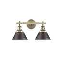 Golden Lighting 3306-BA2 2 Light Bath Vanity - Crescent Harbor