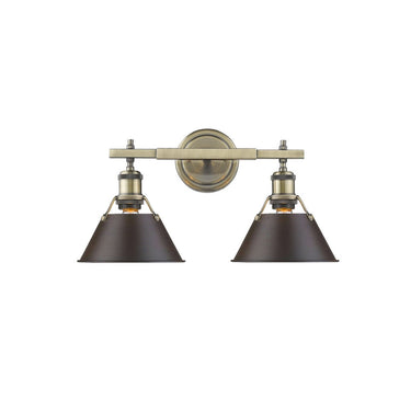 Golden Lighting 3306-BA2 2 Light Bath Vanity - Crescent Harbor