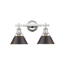 Golden Lighting 3306-BA2 2 Light Bath Vanity - Crescent Harbor