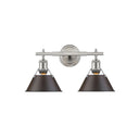 Golden Lighting 3306-BA2 2 Light Bath Vanity - Crescent Harbor