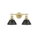 Golden Lighting 3306-BA2 2 Light Bath Vanity - Crescent Harbor