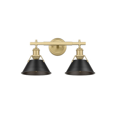 Golden Lighting 3306-BA2 2 Light Bath Vanity - Crescent Harbor