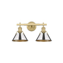 Golden Lighting 3306-BA2 2 Light Bath Vanity - Crescent Harbor
