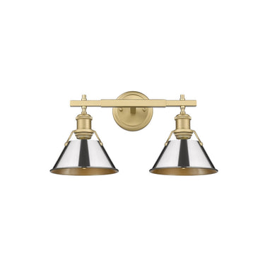 Golden Lighting 3306-BA2 2 Light Bath Vanity - Crescent Harbor