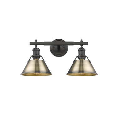 Golden Lighting 3306-BA2 2 Light Bath Vanity - Crescent Harbor