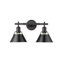 Golden Lighting 3306-BA2 2 Light Bath Vanity - Crescent Harbor
