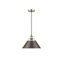 Golden Lighting 3306-L Orwell 14" - 1 Light Pendant - Crescent Harbor