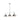 Golden Lighting 3306-LP BLK-BLK Orwell Linear Pendant in Matte Black with Matte Black Shades - Crescent Harbor