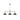 Golden Lighting 3306-LP BLK-BLK Orwell Linear Pendant in Matte Black with Matte Black Shades - Crescent Harbor