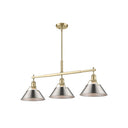 Golden Lighting 3306-LP BLK-CLR Orwell BLK Linear Pendant in Matte Black with Clear Glass Shade - Crescent Harbor