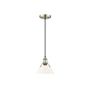 Golden Lighting 3306-S Small Pendant - Crescent Harbor