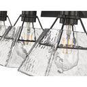 Golden Lighting 3308-BA3 BLK-WTG 3-Light Vanity Light - Crescent Harbor