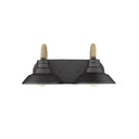 Golden Lighting 3318-BA2 NB Journey 2 Light Bath Vanity in Natural Black with Natural Black Shades - Crescent Harbor