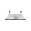 Golden Lighting 3318-BA2 NB Journey 2 Light Bath Vanity in Natural Black with Natural Black Shades - Crescent Harbor