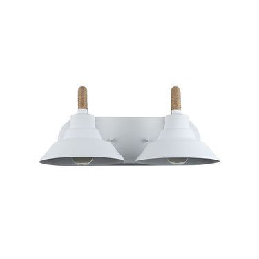 Golden Lighting 3318-BA2 NB Journey 2 Light Bath Vanity in Natural Black with Natural Black Shades - Crescent Harbor
