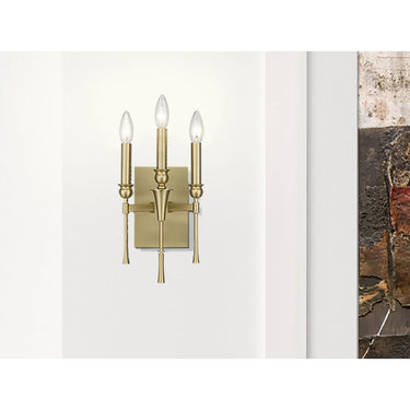 Golden Lighting 3509-WSC Landon BCB 3 Light Wall Sconce - Crescent Harbor