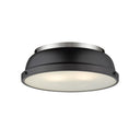 Golden Lighting 3602-14 AB-AB Duncan 14" Flush Mount - Crescent Harbor