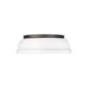 Golden Lighting 3602-14 AB-AB Duncan 14" Flush Mount - Crescent Harbor