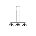 Golden Lighting 3602-3LP BLK Duncan 3 Light Linear Pendant - Crescent Harbor