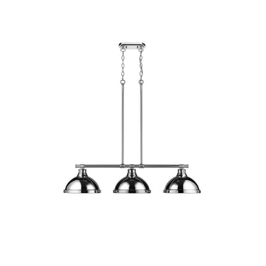 Golden Lighting 3602-3LP BLK Duncan 3 Light Linear Pendant - Crescent Harbor