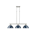 Golden Lighting 3602-3LP BLK Duncan 3 Light Linear Pendant - Crescent Harbor