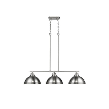 Golden Lighting 3602-3LP BLK Duncan 3 Light Linear Pendant - Crescent Harbor