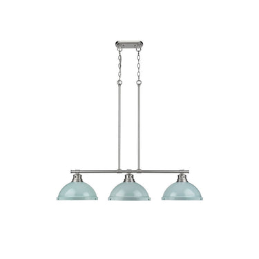 Golden Lighting 3602-3LP BLK Duncan 3 Light Linear Pendant - Crescent Harbor