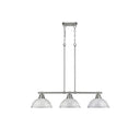 Golden Lighting 3602-3LP BLK Duncan 3 Light Linear Pendant - Crescent Harbor