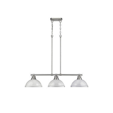 Golden Lighting 3602-3LP BLK Duncan 3 Light Linear Pendant - Crescent Harbor