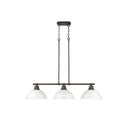 Golden Lighting 3602-3LP BLK Duncan 3 Light Linear Pendant - Crescent Harbor
