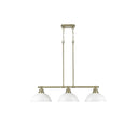 Golden Lighting 3602-3LP BLK Duncan 3 Light Linear Pendant - Crescent Harbor