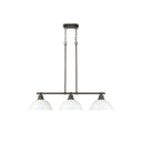 Golden Lighting 3602-3LP BLK Duncan 3 Light Linear Pendant - Crescent Harbor