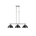 Golden Lighting 3602-3LP BLK Duncan 3 Light Linear Pendant - Crescent Harbor