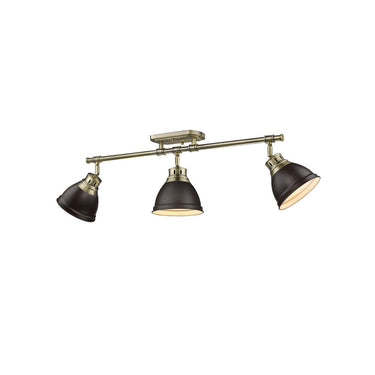 Golden Lighting 3602-3SF Duncan 3 Light Semi-Flush - Track Light - Crescent Harbor