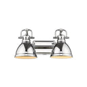 Golden Lighting 3602-BA2 Duncan 2 Light Bath Vanity - Crescent Harbor