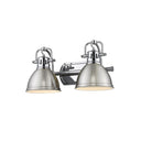 Golden Lighting 3602-BA2 Duncan 2 Light Bath Vanity - Crescent Harbor