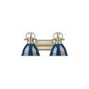 Golden Lighting 3602-BA2 Duncan 2 Light Bath Vanity - Crescent Harbor