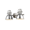 Golden Lighting 3602-BA2 Duncan 2 Light Bath Vanity - Crescent Harbor