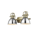 Golden Lighting 3602-BA2 Duncan 2 Light Bath Vanity - Crescent Harbor