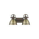 Golden Lighting 3602-BA2 Duncan 2 Light Bath Vanity - Crescent Harbor
