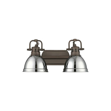 Golden Lighting 3602-BA2 Duncan 2 Light Bath Vanity - Crescent Harbor