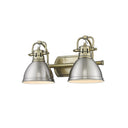 Golden Lighting 3602-BA2 Duncan 2 Light Bath Vanity - Crescent Harbor